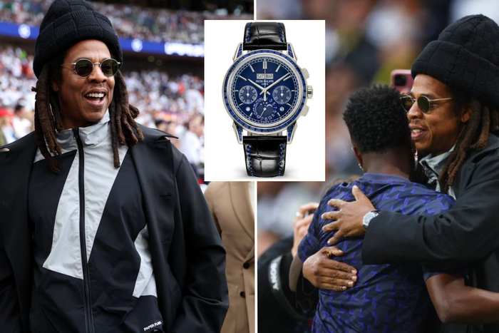 UCL Final: Jay Z storms Wembley to support Vinicius Jr with ₦499 MILLION Patek watch
