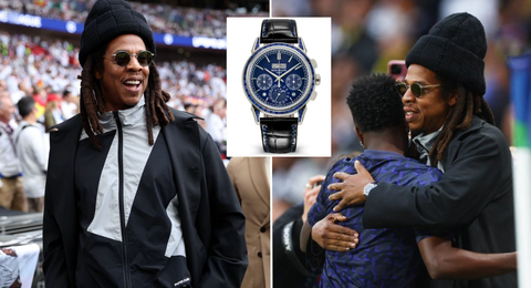 UCL Final: Jay Z storms Wembley to support Vinicius Jr with ₦499 MILLION Patek watch
