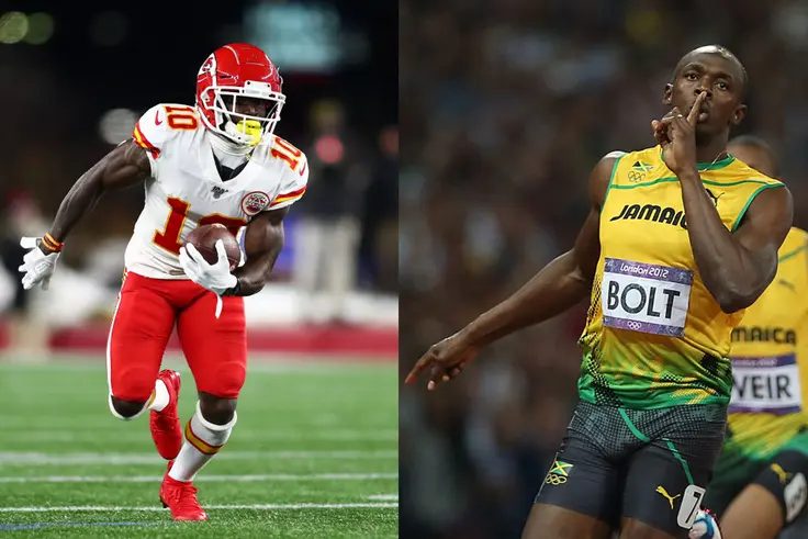 Usain Bolt responds to Shannon Sharpe's claims that Tyreek Hill could beat him in a 40-yard sprint