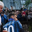 Atalanta president Gian Piero Gasperini at the Europa League trophy parade || Image credit: Imago