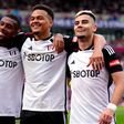 Fulham's Alex Iwobi, Rodrigo Muniz, and Andreas Pereira | Imago