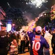 Riots break out in Paris after PSG's Champions League win | The Independent