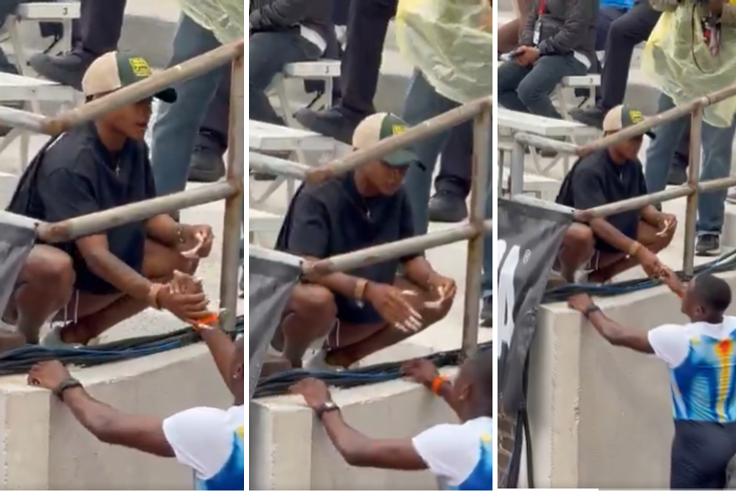 WATCH: Sha'Carri Richardson consoles boyfriend Christian Coleman after losing 200m race at Grand Slam Track in Philadelphia