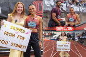 Unprecedented Stanship: Teen fan skips prom to watch Olympic champion Sydney McLaughlin-Levrone run in Philadelphia
