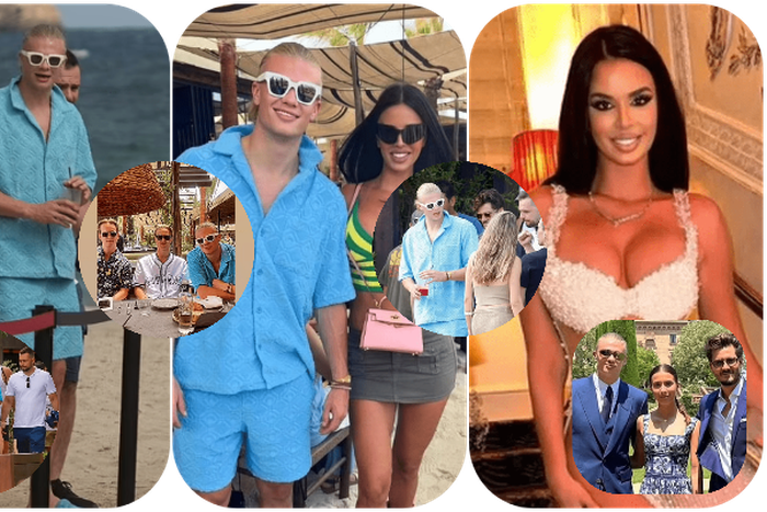 Haaland pictured with Ivana Knoll