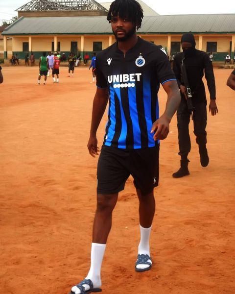 Super Eagles of Nigeria star Chidozie Awaziem returns to play on the sand for youths.
