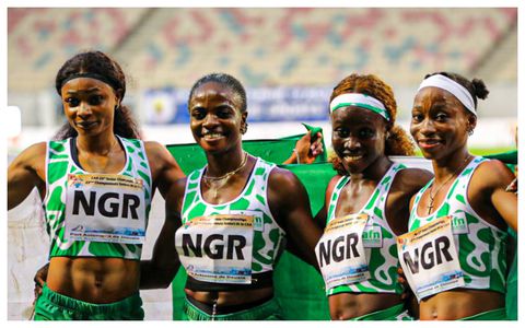 Tobi Amusan sends Olympic warning as she helps Nigeria beat Liberia and Ghana to 4x100m gold