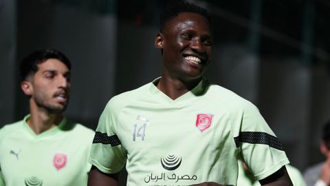 Michael Olunga cools transfer speculation with return to work at Al Duhail