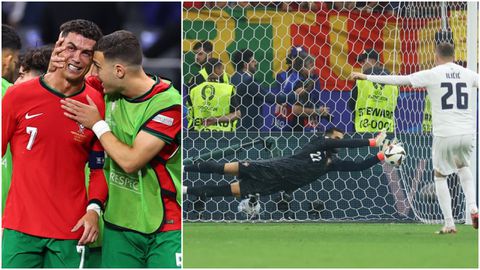 Euro 2024: Diogo Costa saves Ronaldo's blushes as Portugal survive Slovenia scare