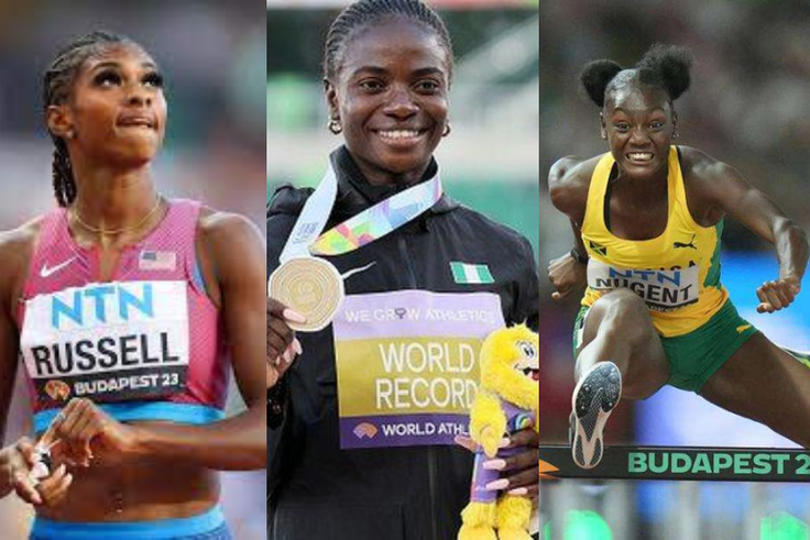 Ackera Nugent and Masai Russell now favourites to challenge Tobi Amusan in Paris after posting world-leading times
