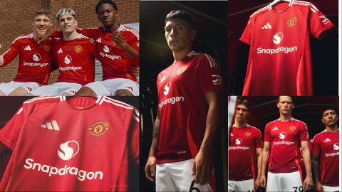 Mainoo, Garnacho model new Manchester United jersey for 2024/25 season