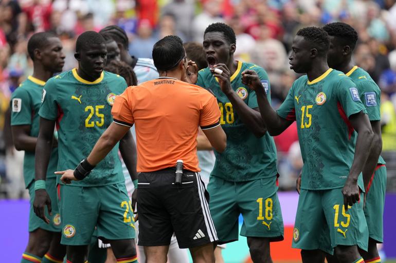 Senegal players at the World Cup || imago