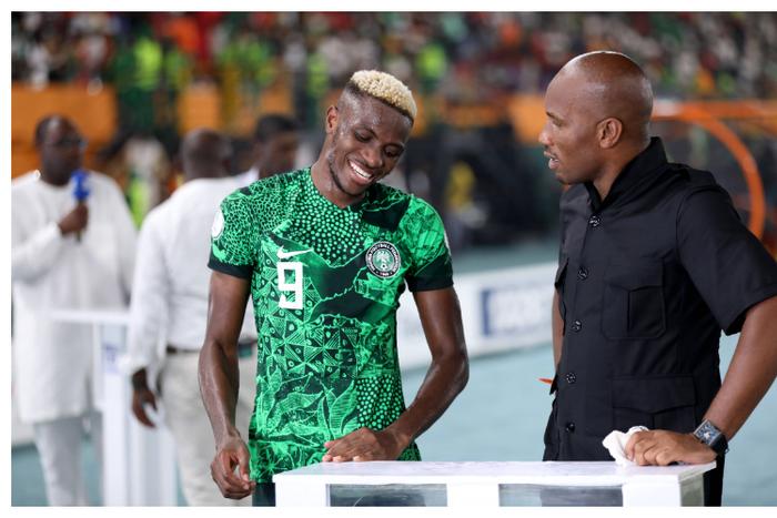 Osimhen calls Drogba for help on live TV