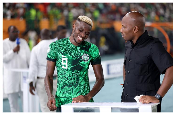 Osimhen calls Drogba for help on live TV