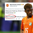RIP Diallo: Manchester United’s message to Côte d’Ivoire star sparks panic after World Cup heartbreak