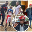 A stars' affair as 'boxers' Bobi Wine, Deontay Wilder meet