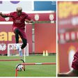 Victor Osimhen first training in pictures: Nigerian striker gets down to business in Galatasaray colours
