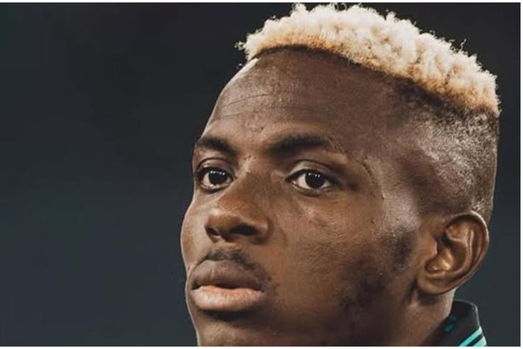 Nigerian football star and striker Victor Osimhen with a new home.