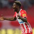 Peter Olayinka is now expected to make a case as Nigeria's greatest in European competitions with Crvena Zvezda this season. Image Credit - Imago