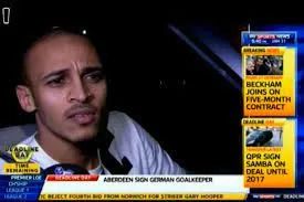 Osaze outside Loftus Road || Image credit: The Sun
