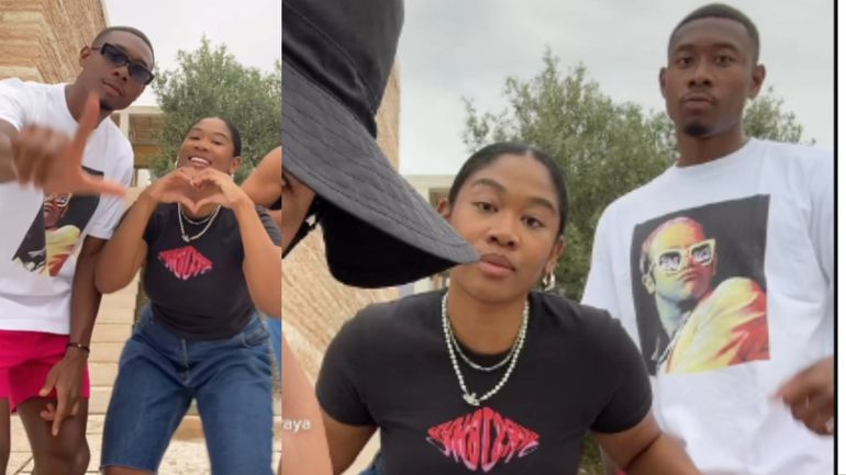 Alaba and his sister Rose May were born in Vienna, Austria, to a Nigerian father and a Filipino mother.