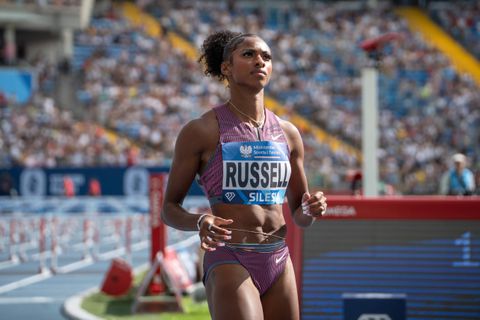 How Masai Russell has been shutting out criticism for her indifferent form since clinching Paris Olympics gold