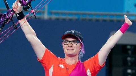 'I'm really proud of myself'- Pregnant para-archer Jodie Grinham reacts to historic bronze win in Paris