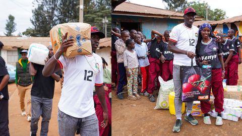 Harambee Stars Midfielder Shares His CHAN 2024 Millions With the Less Fortunate
