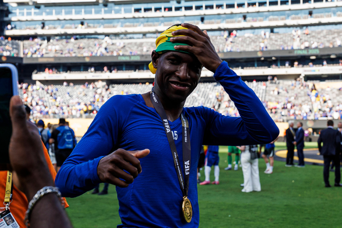 Nicolas Jackson celebrating FIFA Club World Cup triumph || Image credit: Imago
