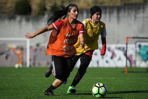 From Taliban to Ronaldo's land, Afghan women footballers train again