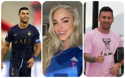 'World most beautiful footballer' explains why she picked Ronaldo over Messi as her GOAT