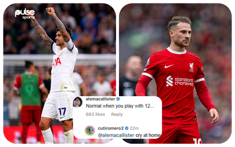 Cristian Romero hit back at Mac Allister following his comment on Tottenham’s win