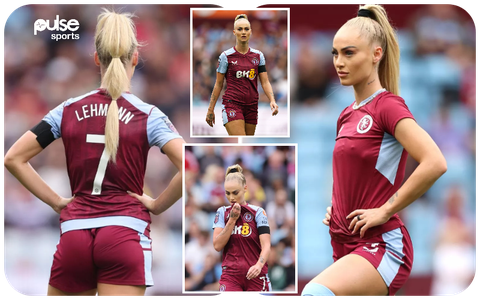 Alisha Lehmann's sweaty Aston Villa jersey causes commotion