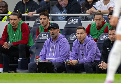 Jurgen Klopp's react to Diaz goal being ruled out for offside || Credit: Imago