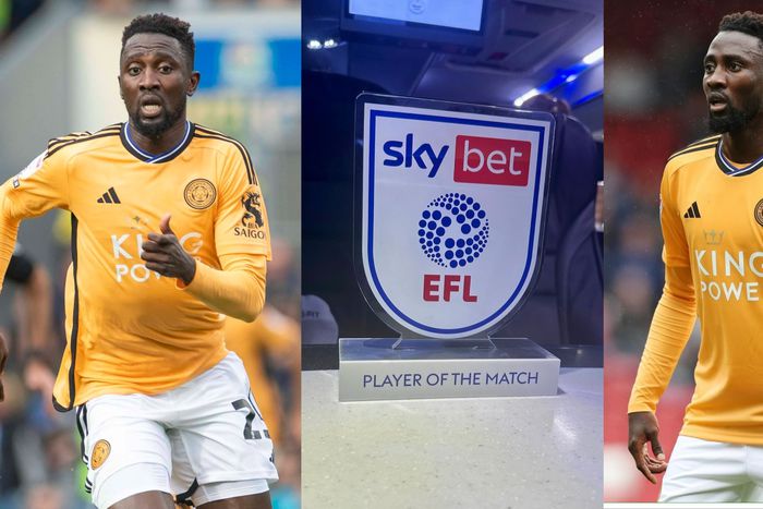After the game for Leicester City, Ndidi was presented with the EFL Player of the Match award on Nigeria's Independence Day - Image Credit - Imago/Instagram-Wilfred Ndidi