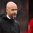 Manchester United manager Erik ten Hag and Sofyan Amrabat || Image via GOAL