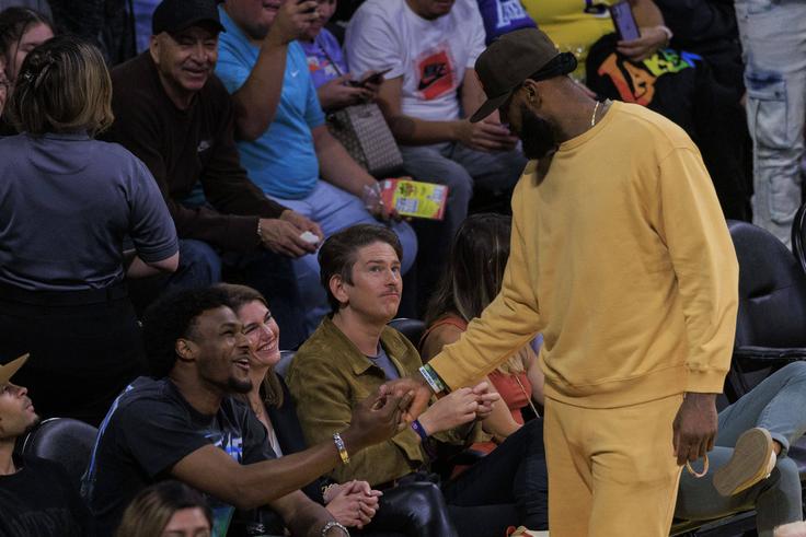 NBA superstar LeBron James recounts playing with son Bronny James