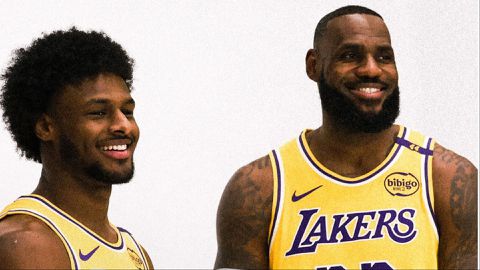 LeBron James and Bronny: Lakers father and son duo shine at media day