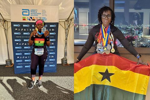 Meet 53-year-old first Ghanaian to complete all six major marathons having made her running debut at 45