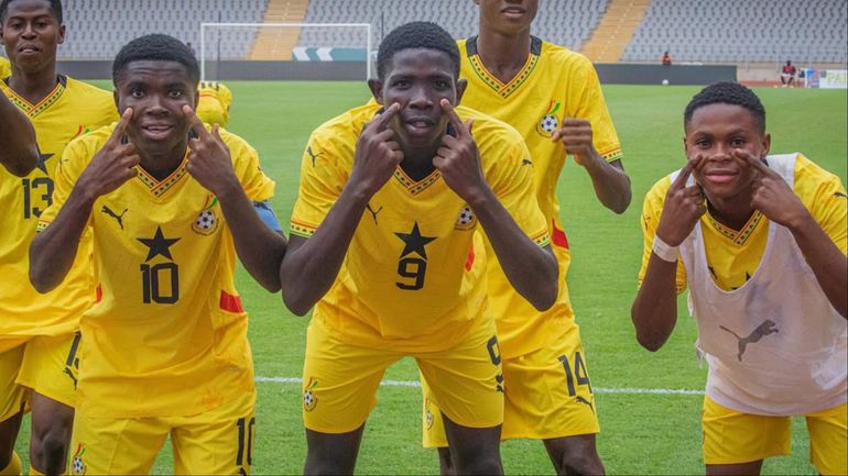 Black Starlets of Ghana humble Golden Eaglets of Nigeria 2-0 in WAFU Zone B U-17 semifinal clash.