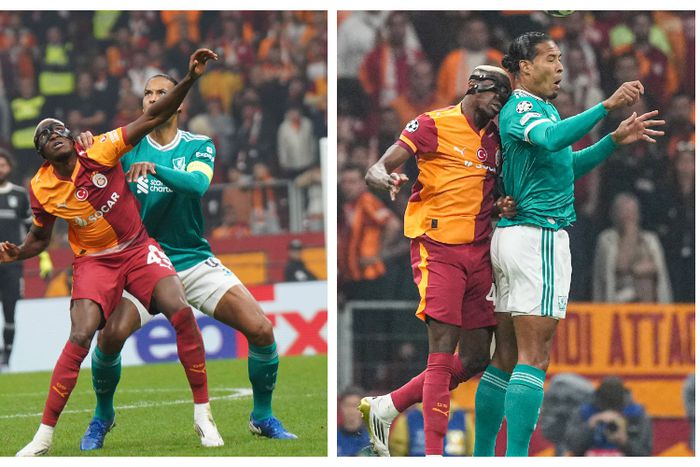 Osimhen and Van Dijk exchange jerseys