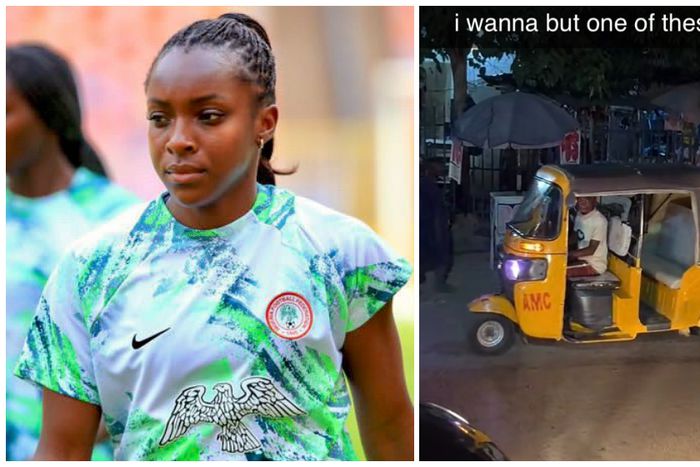 Michelle Alozie on duty with Super Falcons in Abuja.