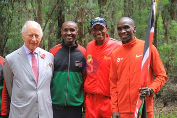 Eliud Kipchoge and King Charles III flag off Karura Forest ‘Run for Nature’ junior marathon race