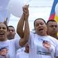 Luis Diaz’s mother appears in public for the first time since kidnapping as hundreds take to the streets to demand dad’s release