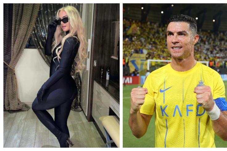 Alisha Lehmann tags Ronaldo to her stunning Halloween outfit