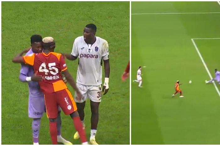 African stars Osimhen, Onana and Onuachu after the Galatasaray vs Trabzonspor clash.