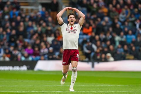 Declan Rice scores a brilliant header for Arsenal || Imago