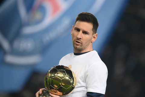 Messi shows off Ballon d'Or as PSG held by Nice