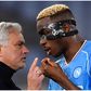 Jose Mourinho and Victor Osimhen.