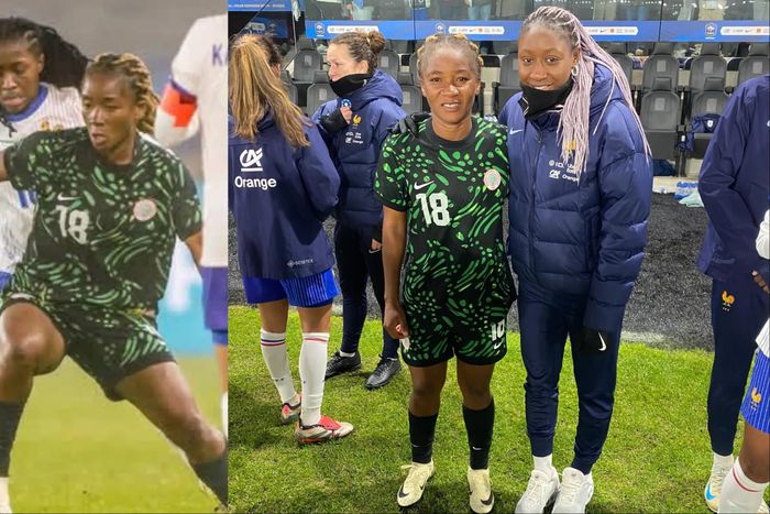 19-year-old star Princess Adoo Yina celebrates 1st Super Falcons of Nigeria appearance against France.